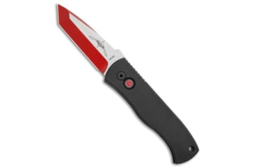 Image of Pro-Tech Knives Emerson Red Devil CQC-7 Automatic Folding Knife, 3.25in, 154CM, Tanto Blade, Aluminum, Black/Red Handle, Black/Red/Red, 7.875 inch, BHQ-107625