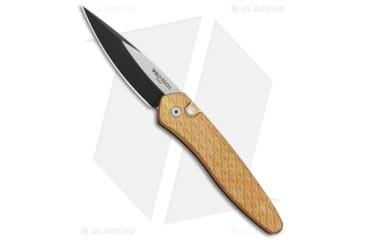 Image of Pro-Tech Knives Newport Custom Automatic Folding Knife, 3.00in, CPM S35VN, Spear Point Blade, Stainless Steel, Copper/Rose Handle, Standard, Copper/Rose/Black, 7.125 inch, BHQ-88611