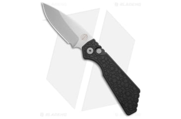 Image of Pro-Tech Knives Strider + PT Automatic Folding Knife, 3.00in, CPM MagnaCut, Drop Point Blade, Aluminum, Black Handle, Gridlock, Black/Gray, 7.00 inch, BHQ-209369