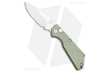 Image of Pro-Tech Knives Strider + SnG Automatic Folding Knife, 3.50in, 154CM, Drop Point Blade, Aluminum, Green Handle, Standard, Green/Gray, 8.25 inch, BHQ-108079