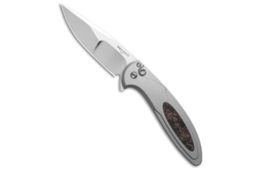 Image of Pro-Tech Pro-Tech Custom Cambria Knife Gray Aluminum + TechnoCarbo Copper 3.5&quot; Mirror, Gray, 154CM, adult, BHQ-218733
