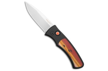 Image of Pro-Tech Pro-Tech Duke 2 Automatic Knife Black Unique Micarta 2.7" SW MagnaCut, Black/Orange/Yellow, CPM MagnaCut, adult, BHQ-226291