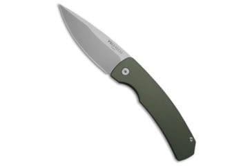 Image of Pro-Tech Knives Magic 2 Whiskers Automatic Folding Knife, 3.75in, 154CM, Spear Point Blade, Aluminum, Green Handle, Stonewash, Green/Gray, 8.625 inch, BHQ-216796