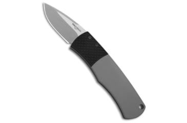 Image of Pro-Tech Knives Magic BR-1.3 CA Whiskers CA-Legal Automatic Folding Knife, 1.96in, 154CM, Drop Point Blade, Aluminum, Gray Handle, SW, Gray/Gray, 6.00 inch, BHQ-113224
