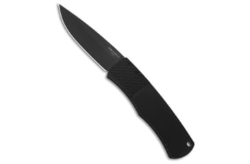 Image of Pro-Tech Knives Magic BR-1 Whiskers Automatic Folding Knife, 3.125in, 154CM, Drop Point Blade, Aluminum, Black Handle, Standard, Black/Black, 7.25 inch, BHQ-27389