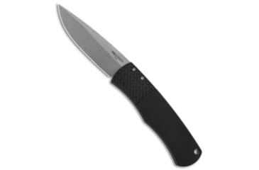 Image of Pro-Tech Knives Magic BR-1 Whiskers Automatic Folding Knife, 3.125in, 154CM, Drop Point Blade, Aluminum, Black Handle, Stonewash, Black/Gray, 7.25 inch, BHQ-27390