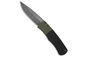 Image of Pro-Tech Knives Magic BR-1 Whiskers Automatic Folding Knife, 3.125in, 154CM, Drop Point Blade, Aluminum, Black/Green Handle, AL, SW, Black/Green/Black Gray, 7.25 inch, BHQ-218122