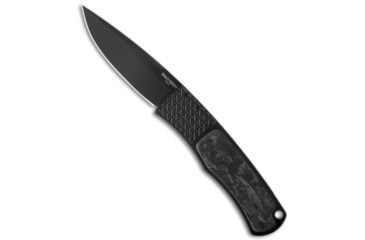 Image of Pro-Tech Knives Magic BR-1 Whiskers Automatic Folding Knife, 3.125in, 154CM, Drop Point Blade, Aluminum, Carbon Fiber, Black Handle, Marbled CF, Black/Black, 7.25 inch, BHQ-33112