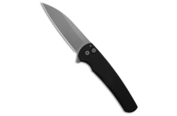Image of Pro-Tech Knives Malibu MagnaCut Wharncliffe Folding Knife, 3.25in, CPM MagnaCut, Wharncliffe Blade, Aluminum, Black Handle, Black/Gray, 7.50 inch, BHQ-195093