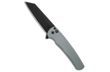 Image of Pro-Tech Pro-Tech Malibu Reverse Tanto Button Lock Knife Gray Al 3.25" DLC MagnaCut, Gray, CPM MagnaCut, adult, BHQ-228324
