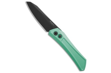 Image of Pro-Tech Knives Oligarch MagnaCut Automatic Folding Knife, 3.25in, CPM MagnaCut, Sheepsfoot Blade, Aluminum, Blue Handle, DLC, Blue/Black, 7.63 inch, BHQ-218123