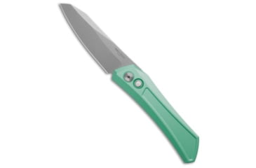 Image of Pro-Tech Knives Oligarch MagnaCut Automatic Folding Knife, 3.25in, CPM MagnaCut, Sheepsfoot Blade, Aluminum, Blue Handle, SW, Blue/Gray, 7.50 inch, BHQ-218738