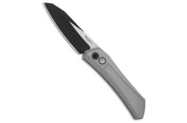 Image of Pro-Tech Knives Sinkevich Oligarch Automatic Folding Knife, 3.25in, CPM MagnaCut, Sheepsfoot Blade, Aluminum, Gray Handle, Two-Tone, Gray/Black, 7.50 inch, BHQ-207839