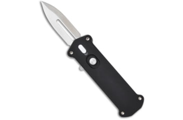 Image of Pro-Tech Pro-Tech Tantilla Automatic OTF Knife Black Handle 1.9" Satin Plain T63, Black, 154CM, adult, BHQ-0145