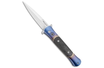 Image of Pro-Tech Knives The Don Custom Automatic Folding Knife, 3.50in, 154CM, Spear Point Blade, Carbon Fiber, Blue/Black Handle, Blue/Black/Gray, 8.10 inch, BHQ-100995