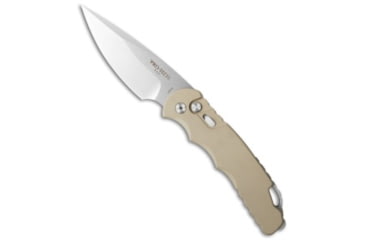 Image of Pro-Tech Knives TR-4.31 D2 Tactical Response Automatic Folding Knife, 4.00in, D2, Drop Point Blade, Aluminum, Tan Handle, Tan/Gray, 9.25 inch, BHQ-35161