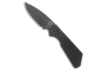 Image of Pro-Tech Knives Strider + PT Automatic Folding Knife, 3.00in, CPM MagnaCut, Drop Point Blade, Aluminum, Black Handle, Standard, Black/Black, 7.00 inch, BHQ-185886