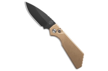 Image of Pro-Tech Knives Strider + PT Automatic Folding Knife, 3.00in, CPM MagnaCut, Drop Point Blade, Aluminum, Bronze Handle, Standard, Bronze/Black, 7.00 inch, BHQ-192217
