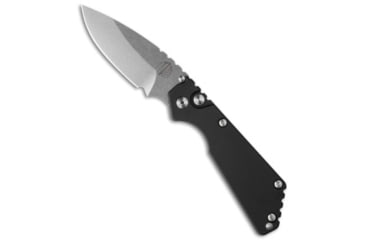 Image of Pro-Tech Knives Strider + SnG Automatic Folding Knife, 3.50in, 154CM, Drop Point Blade, Aluminum, Black Handle, Stonewash, Black/Gray, 8.25 inch, BHQ-33109