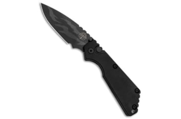 Image of Pro-Tech Knives Strider + SnG Automatic Folding Knife, 3.50in, 154CM, Drop Point Blade, Aluminum, Black Handle, Shark Skin, Black/Black, 8.25 inch, BHQ-84938