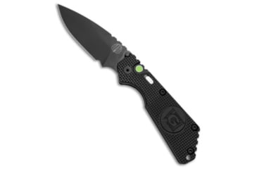 Image of Pro-Tech Knives Strider + SnG Automatic Folding Knife, 3.50in, 154CM, Drop Point Blade, Aluminum, Black Handle, Knurled USN G8, Black/Black, 8.25 inch, BHQ-48985