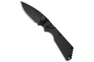 Image of Pro-Tech Knives Strider + SnG Automatic Folding Knife, 3.50in, 154CM, Drop Point Blade, Aluminum, Black Handle, Solid, Black/Black, 8.25 inch, BHQ-34446