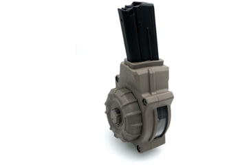 Image of ProMag Magazine 55rd Drum 5.7x28mm Fits AR Style Flat Dark Earth DuPont Zytel Polymer, DRMA80-FDE