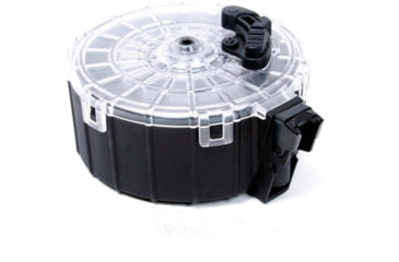 Image of ProMag Saiga 12 Gauge Drum Shotgun Magazine, Polymer, Black, 20 Round, Black, SAI-A6-20RD
