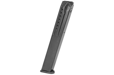 Image of ProMag Extended Pistol Magazine, Ruger SR9, 9mm Luger, 32 Round, Blued, 1 Pack, Steel, RUGA34-32RD