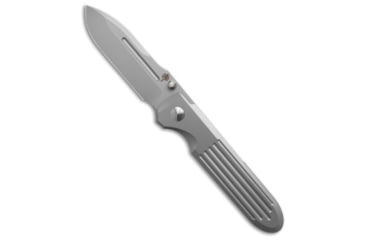 Image of Prometheus Design Werx Prometheus Design Werx Invictus CPM MagnaCut Frame Lock Knife Titanium 3.5" BB, Gray, CPM MagnaCut, adult, BHQ-190958