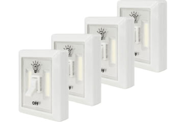 Image of LitezALL Micro Cordless Light Switch 4-pack W/magnet &amp; Batt