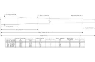Image of Proof Research Bolt Action Stainless Steel Blank Barrel, .375 Caliber, 28 inch, 1-12 Twist, Bull Sporter Profile, Silver, 129227