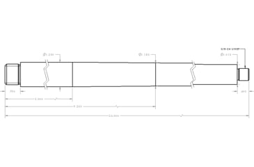 Image of Proof Research Zermatt Arms Pre-Fit Stainless Steel Threaded Barrel, 6mm ARC, TL3/SR3 Action, 26 inch, 5/8x24 Thread, 1-7.5 Twist, Competition Profile, Silver, 129418
