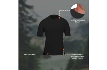 Image of Propper 3 Pack Crew Neck Tee - Mens, Black, 3XL, F58306N0013XL