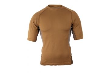 Image of Propper Adventure Tech Level I S/S Top, 95/5 Polyester/XStatic (L), Size Size Small, Color Coyote