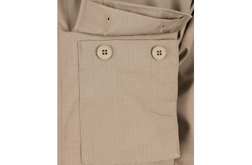 Image of Propper BDU 2-Pocket Coat, 65/35 Poly/Cotton Battle Rip, Size Extra Small-Regular, Khaki