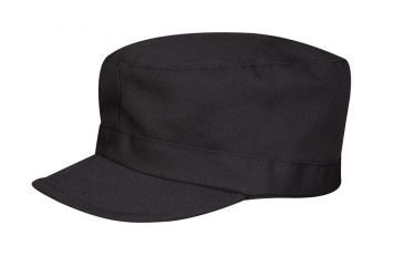 Image of Propper BDU Twill Patrol Cap, 60/40 Cotton/Polyester, Small, Black - F550512-S-001