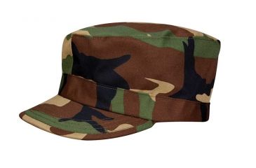 Image of Propper BDU Twill Patrol Cap, 60/40 Cotton/Polyester, Extra Large, Woodland - F550512-XL-320
