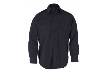 Image of Propper Long Sleeve Tactical Shirt, 65/35 Poly/Cotton Battle Rip, Small-Regular, Dark Navy