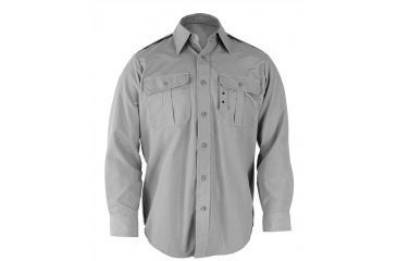 Image of Propper Long Sleeve Tactical Shirt, 65/35 Poly/Cotton Battle Rip, Small-Regular, Grey