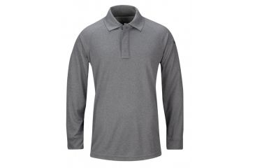 Image of Propper Mens Snag-Free Polo - Long Sleeve T-Shirt,Heather Grey,3XL F53620A0233XL