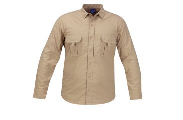 Image of PROPPER Summerweight Tactical Mens Long Sleeve Shirt, Khaki, 3XL-R F53463C2503XL2