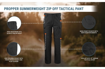 Image of Propper Summerweight Zip Off Tactical Pants - Mens, Khaki, 36X36, F52023C25036X36