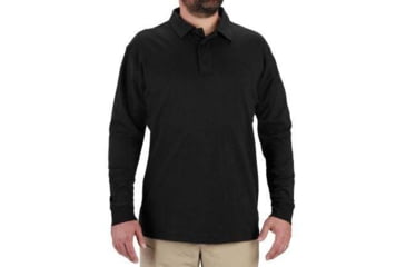 Image of Propper Uniform Cotton Long Sleeve Polo - Mens, Black, XL, F58225N001XL