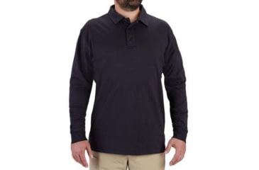 Image of Propper Uniform Cotton Long Sleeve Polo - Mens, Midnight Navy, L, F58225N414L