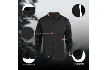 Image of Propper Uniform Windbreaker, Black, 3XL, Regular, F58346Q0013XL2