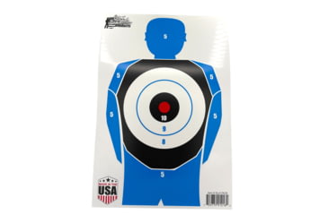 Image of Pro-Shot Silhouette Tactical Bullseye Training Target, 4 Pack, SILH-TACB-4PK