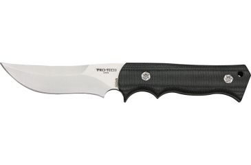 Image of Protech Brend Combat Fixed Knife, S35VN steel blade, Black linen micarta handle PTK2501