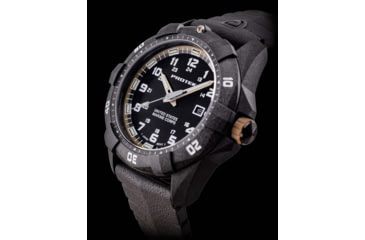 Image of ProTek Carbon USMC Dive Watch, Carbon Case/Black&amp;Desert Sand Dial/Black Strap, One Size, PT1016
