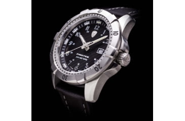 Image of ProTek Steel Dive Watch, SS Case/Black Dial/Black Strap, One Size, PT2001